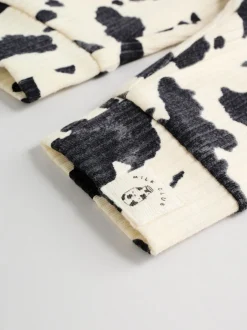 Sets En Combisets|Truien En Breisels|Next Neutral/Cow Milk Club Printed - Sweat and Leggings Baby Set (0mths-2yrs)