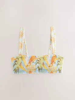 Badkleding|Never Fully Dressed gerimpelde bandeau bikinitop