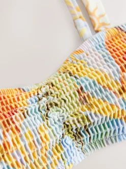 Badkleding|Never Fully Dressed gerimpelde bandeau bikinitop