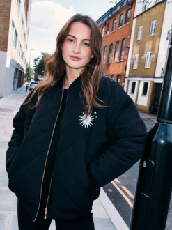 Jassen En Jacks*Never Fully Dressed Quilted Fur Lined Bomber Jacket