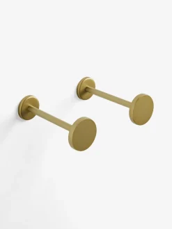 Gordijnroedes En -Accessoires*Next - Set van 2 gordijnhouders met studs Goud