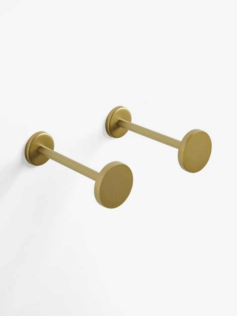Gordijnroedes En -Accessoires*Next - Set van 2 gordijnhouders met studs Goud