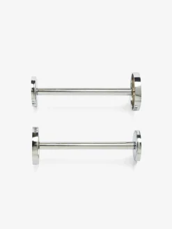 Gordijnroedes En -Accessoires|Next - Set van 2 gordijnhouders met studs Chroom