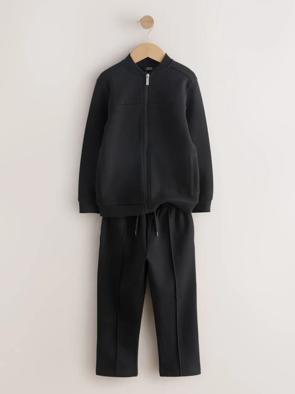 Joggingbroeken|Sweaters En Hoody´S*Next - Modieuze set met jersey bomberjack en joggingbroek (3-16jr) Nieuw zwart