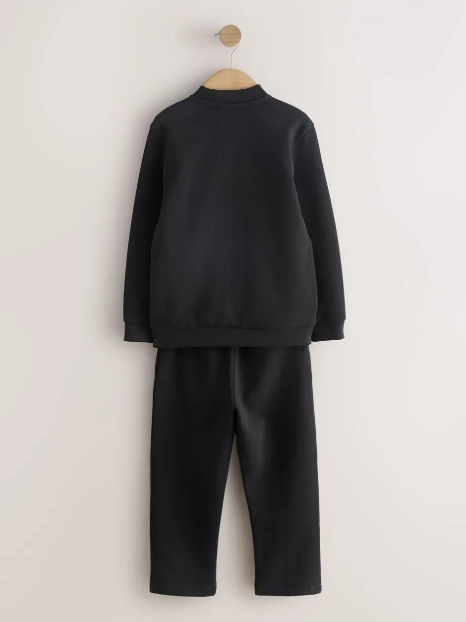 Joggingbroeken|Sweaters En Hoody´S*Next - Modieuze set met jersey bomberjack en joggingbroek (3-16jr) Nieuw zwart