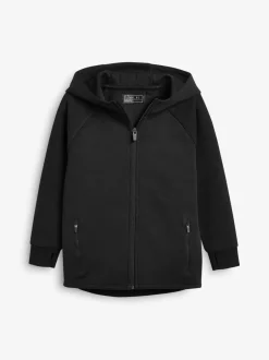 Schoolkleding|Sweaters En Hoody´S*Next Nieuw zwart - Tech Sportswear hoodie met doorlopende rits (3-16 jr)