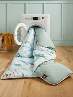 Dekbedden En Kussens*Night Lark Junior Overtrekloos Dekbed Set 4,5 Tog Animal Atlas