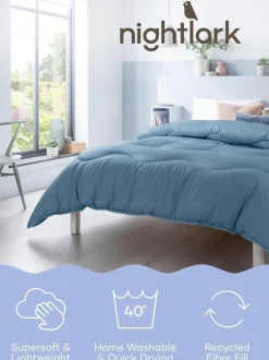 Dekbedden En Kussens*Night Lark Linen 10.5 Tog Coverless Duvet Blauw
