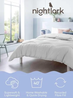 Dekbedden En Kussens|Night Lark Linen 4.5 Tog Coverless Duvet Grijs