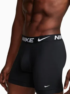 Ondergoed|Ondergoed|Nike DRI-Fit Essential verpakking van 3 zwarte micro boxershorts