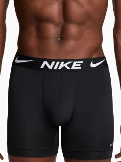 Ondergoed|Ondergoed|Nike DRI-Fit Essential verpakking van 3 zwarte micro boxershorts