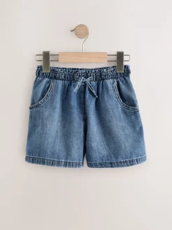 Shorts En Rokken|Next Normaal blauw - 100% katoenen denim shorts verpakking van 2 (3 - 16 jr)