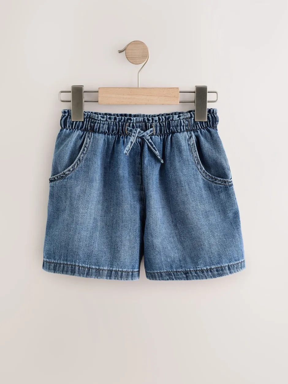 Shorts En Rokken|Next Normaal blauw - 100% katoenen denim shorts verpakking van 2 (3 - 16 jr)