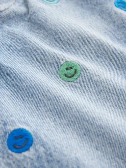 Jeans En Joggingbroeken|Jeans|Next Normaal blauw - 100% katoenen denim jeans met borduursel (3mnd -7jr)