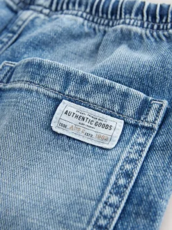 Shorts|Next - Bermuda denim shorts met elastische taille (3 - 16 jr) Normaal blauw