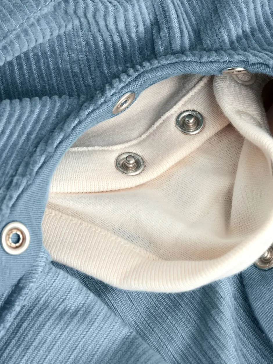 Rompertjes En Tuinbroeken|Sets En Outfits*Next Normaal blauw - Corduroy bretelbroeken en Bodysuit set (0mnd-2jr)
