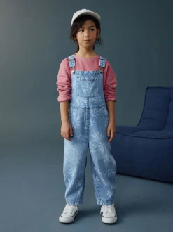 Tuinbroeken|Jumpsuits En Playsuits*Next Normaal blauw - Daisy Printed Dungaree (3-16yrs)