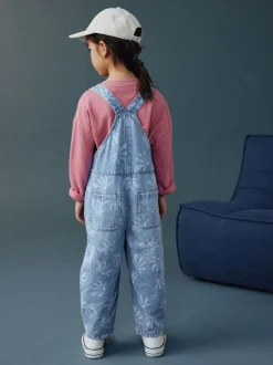 Tuinbroeken|Jumpsuits En Playsuits*Next Normaal blauw - Daisy Printed Dungaree (3-16yrs)