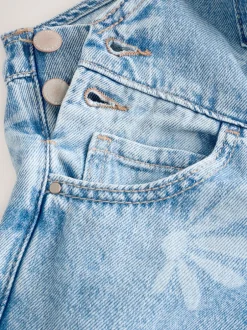 Tuinbroeken|Jumpsuits En Playsuits*Next Normaal blauw - Daisy Printed Dungaree (3-16yrs)