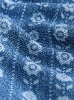 Tuinbroeken|Jumpsuits En Playsuits|Next Normaal blauw - Floral Print Dungarees (3mths-7yrs)