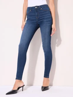 Jeans*Friends Like These - jegging met hoge taille Normaal blauw