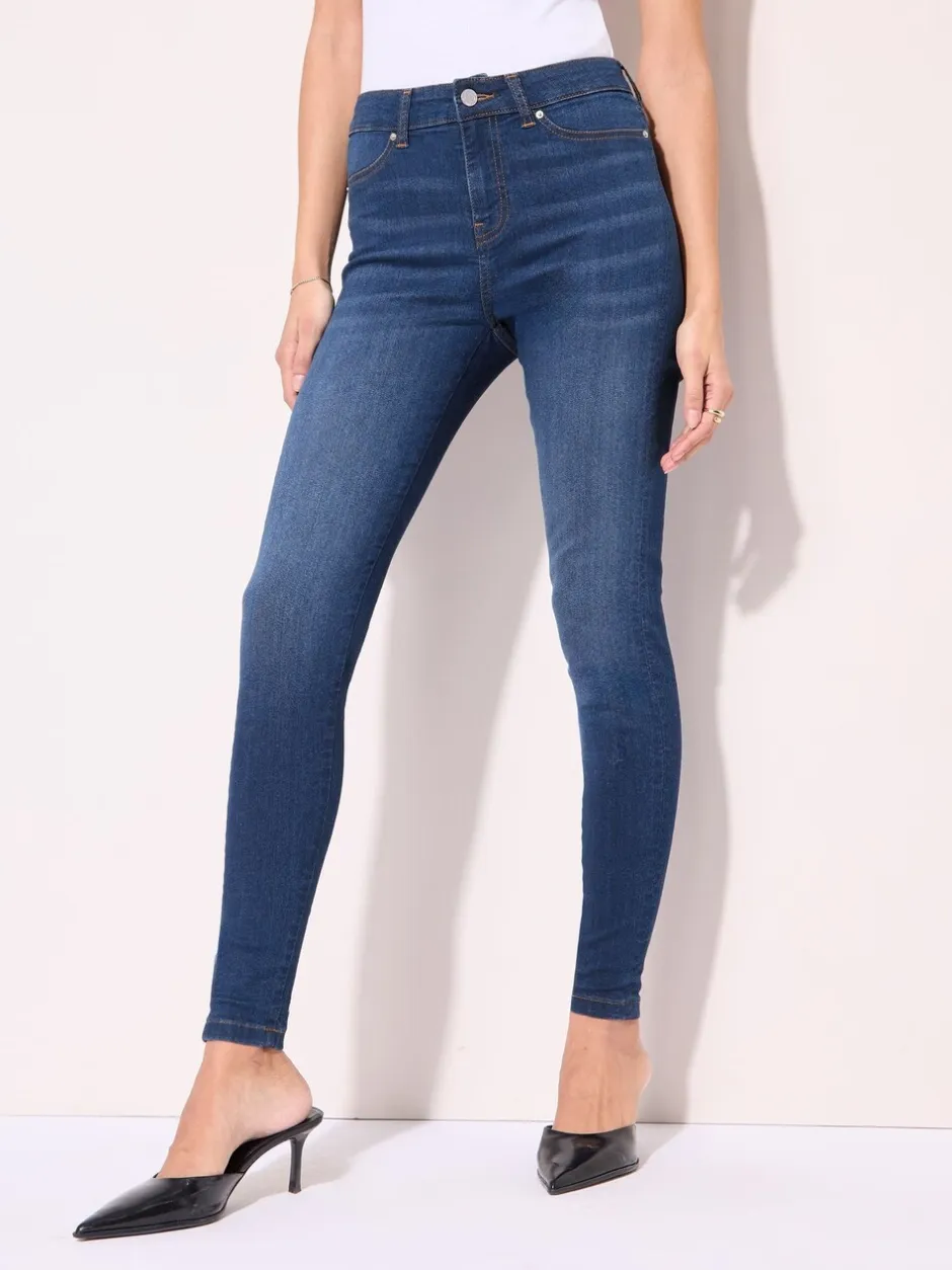 Jeans*Friends Like These - jegging met hoge taille Normaal blauw