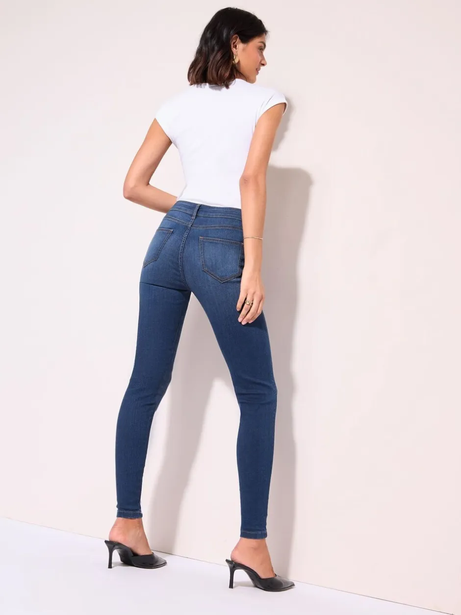 Jeans*Friends Like These - jegging met hoge taille Normaal blauw