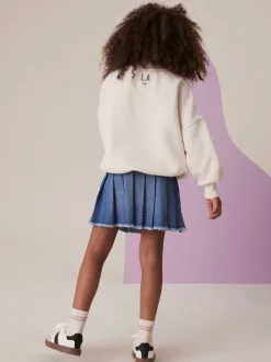 Shorts En Rokken|Next - Geplooide denim rok (3-16jr) Normaal blauw