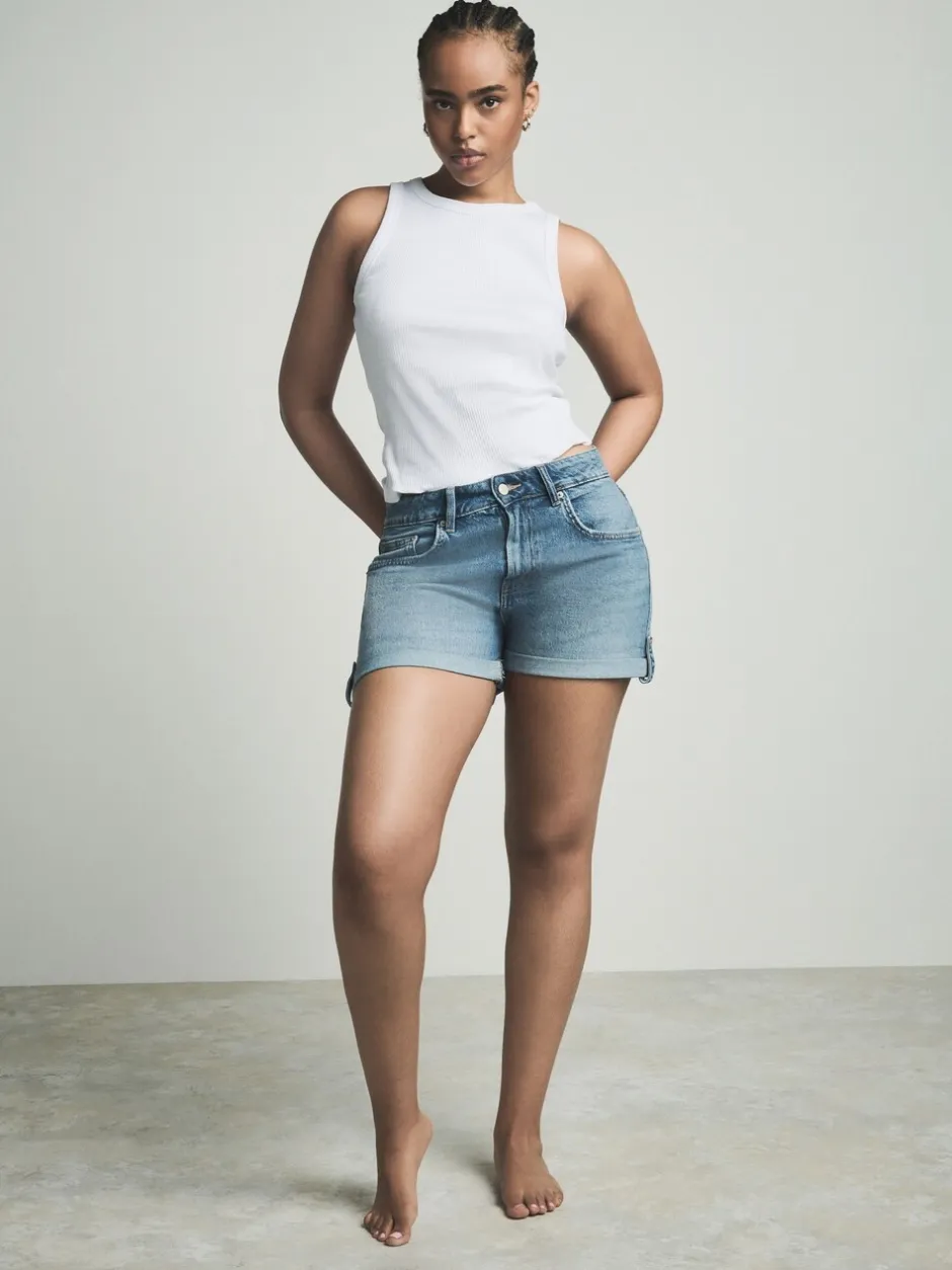 Shorts*Next - Hourglass - Denim boyshort Normaal blauw