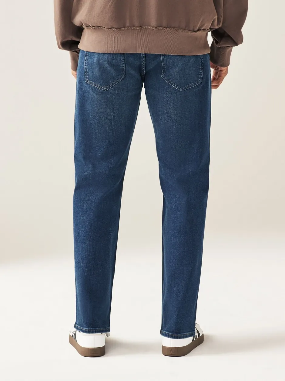 Jeans|Next Normaal blauw - Klassieke stretchy Jeans met relaxed fit