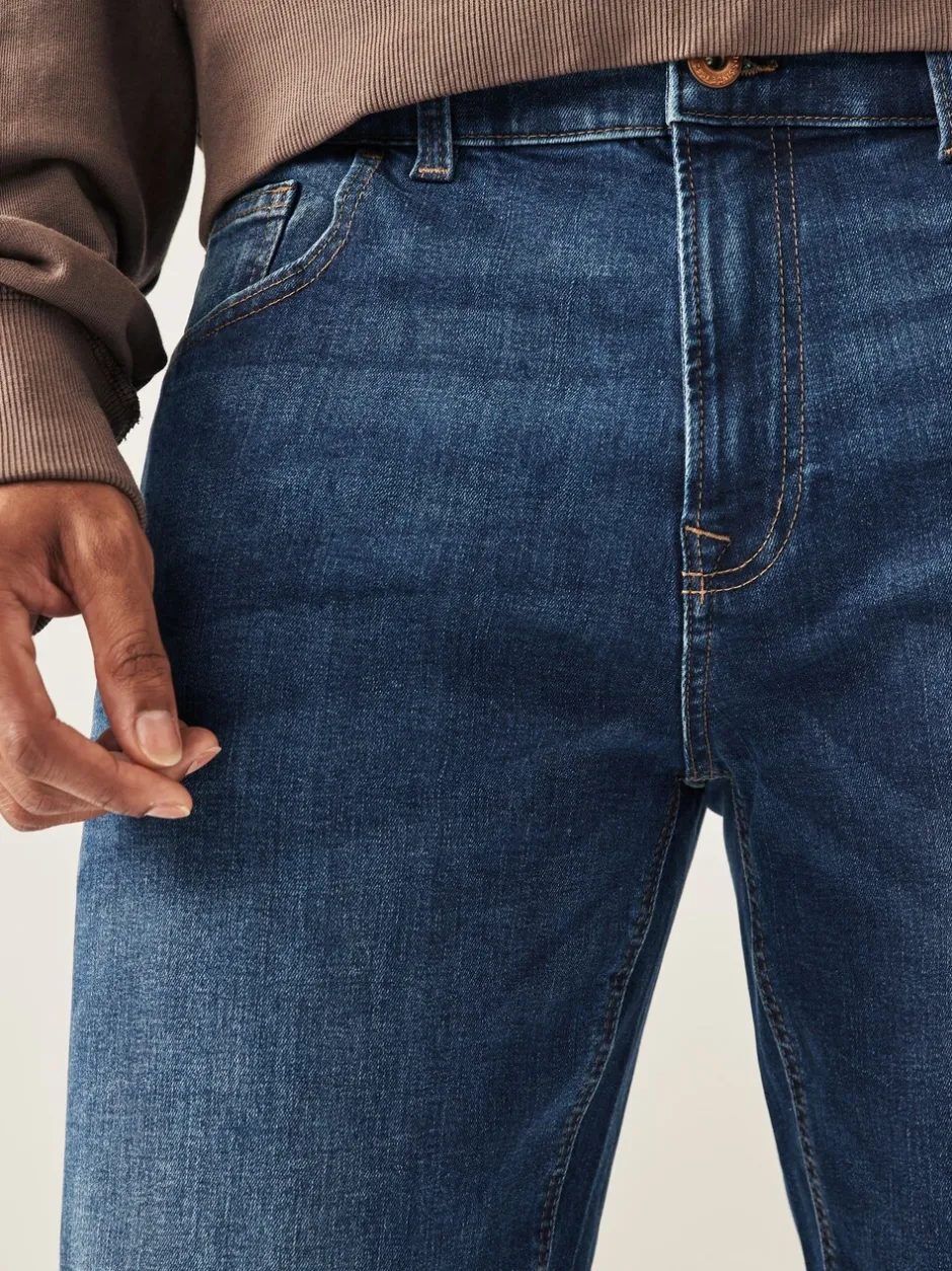 Jeans|Next Normaal blauw - Klassieke stretchy Jeans met relaxed fit