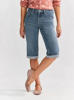 Shorts*Next - Knielange Bermuda denim shorts Normaal blauw
