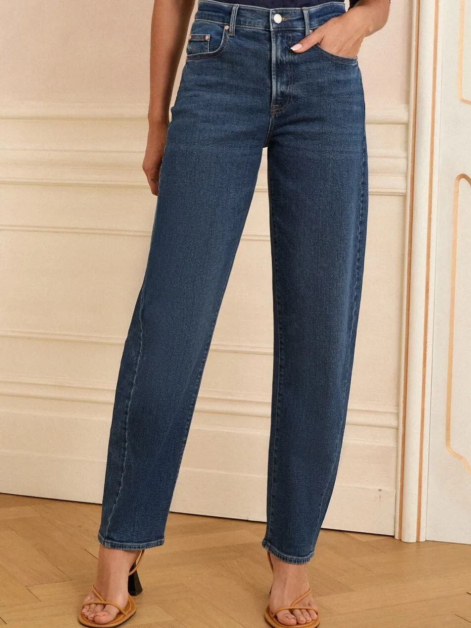 Jeans|Love & Roses - Barrel jeans Normaal blauw