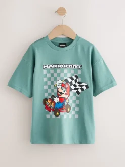 T-Shirts|Tops*Next - Mario Gaming T-shirt (3-16jaar) Normaal blauw