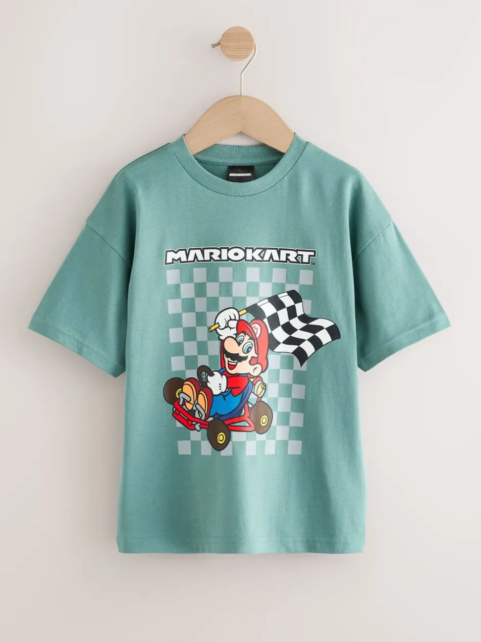 T-Shirts|Tops*Next - Mario Gaming T-shirt (3-16jaar) Normaal blauw