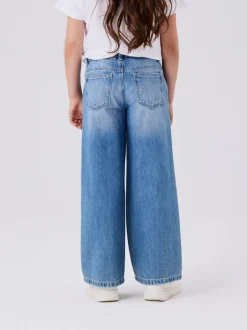 Jeans*Name It Normaal blauw - jeans met wijde pijpen