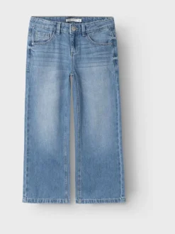 Jeans*Name It Normaal blauw - jeans met wijde pijpen