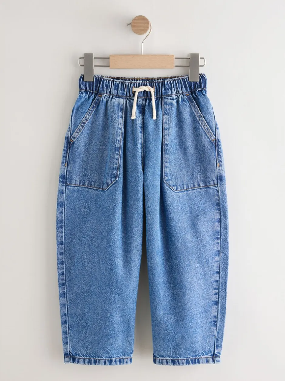 Jeans*Next - Pullon Barrel Jeans (3-16yrs) Normaal blauw