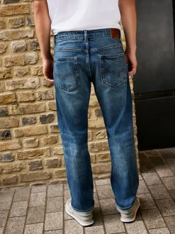 Jeans|Next - Straight fit - Signature Selvedge Denim Jeans Normaal blauw