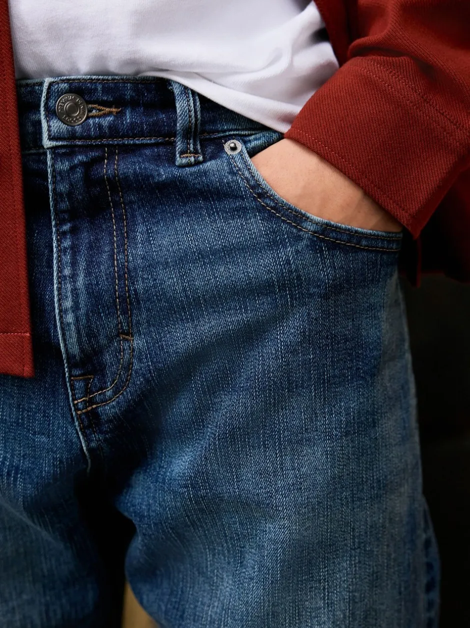 Jeans|Next - Straight fit - Signature Selvedge Denim Jeans Normaal blauw