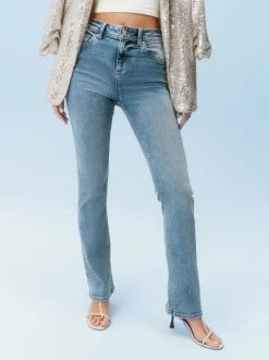 Jeans*Next Normaal blauw - Superzachte bootcut-jeans