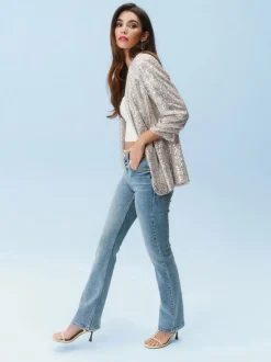 Jeans*Next Normaal blauw - Superzachte bootcut-jeans