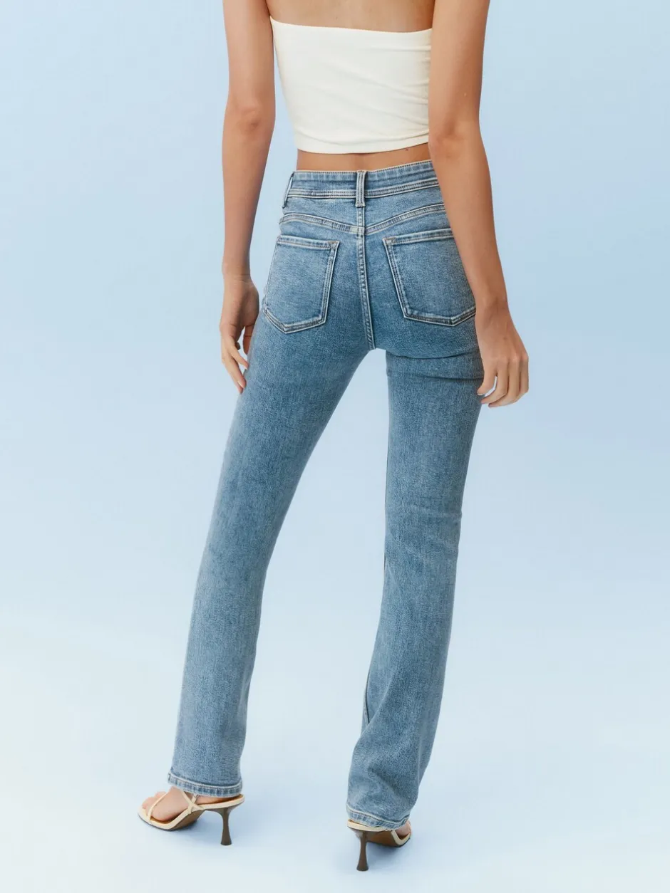 Jeans*Next Normaal blauw - Superzachte bootcut-jeans