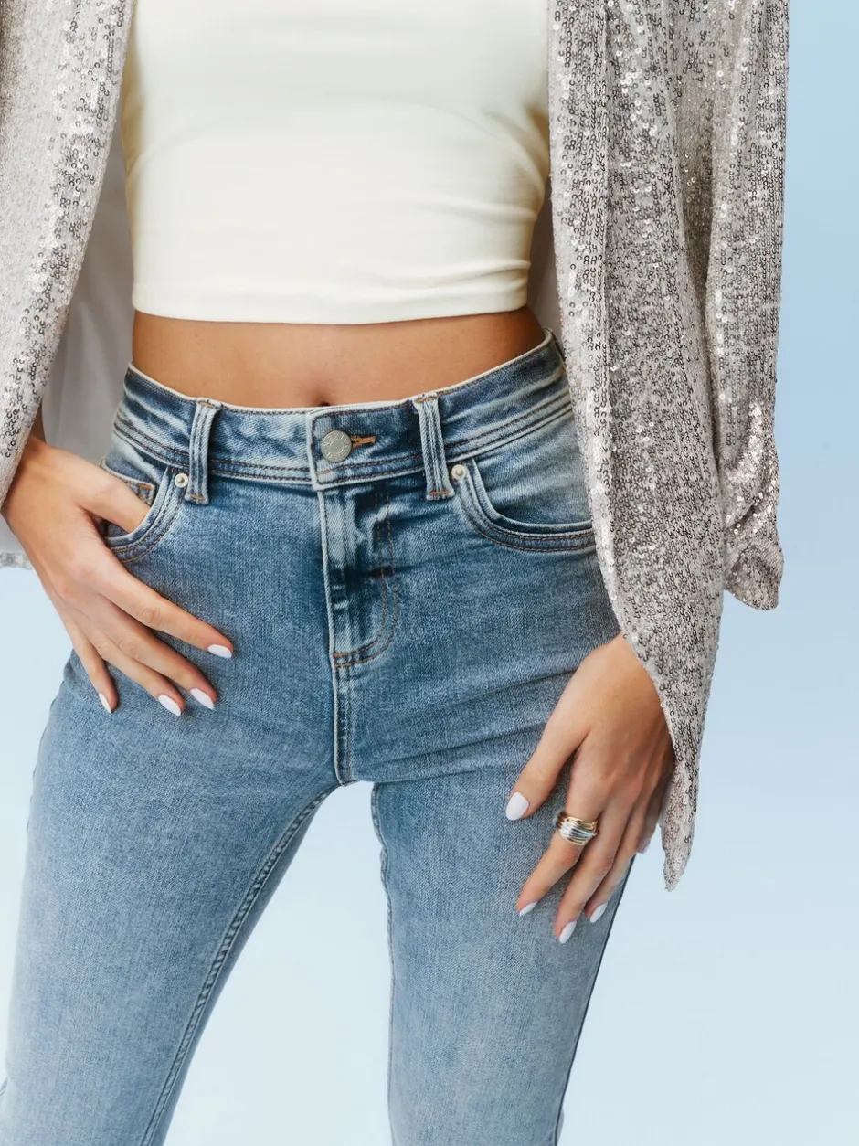 Jeans*Next Normaal blauw - Superzachte bootcut-jeans