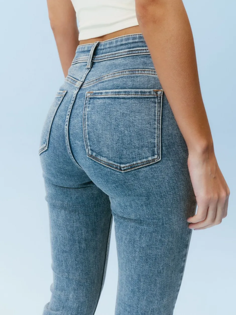 Jeans*Next Normaal blauw - Superzachte bootcut-jeans