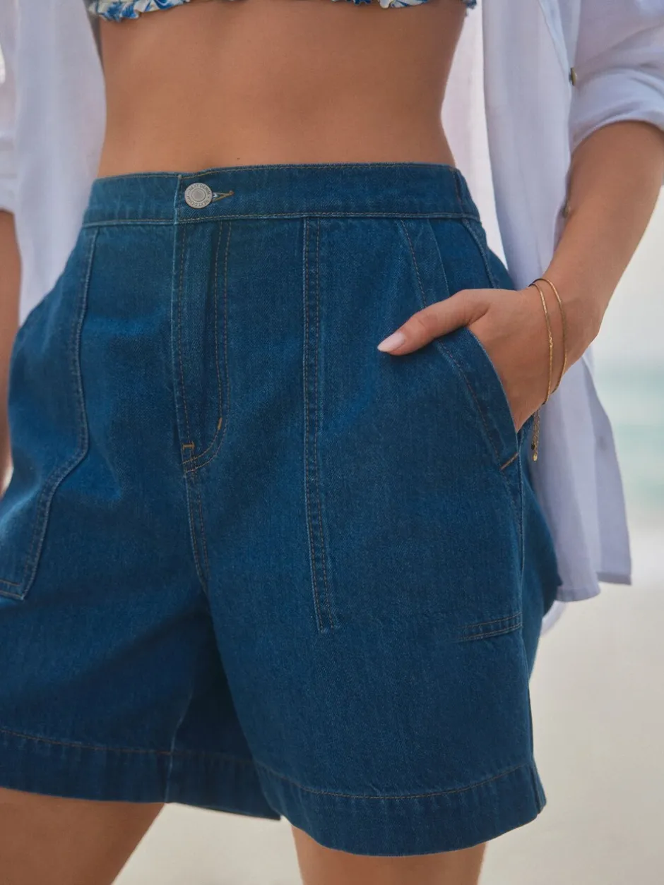 Shorts*Next - Utility Lichtgewicht 100% katoenen denim shorts Normaal blauw