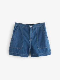 Shorts*Next - Utility Lichtgewicht 100% katoenen denim shorts Normaal blauw