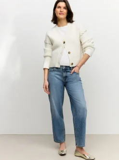 Jeans|Moederschap|Next Normaal blauw - Zwangerschapsbarrel denim 100% katoenen jeans