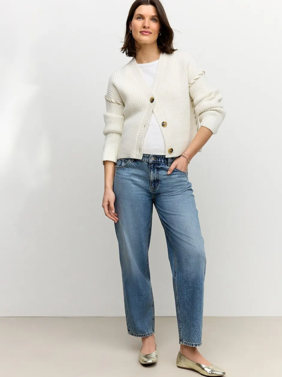 Jeans|Moederschap|Next Normaal blauw - Zwangerschapsbarrel denim 100% katoenen jeans