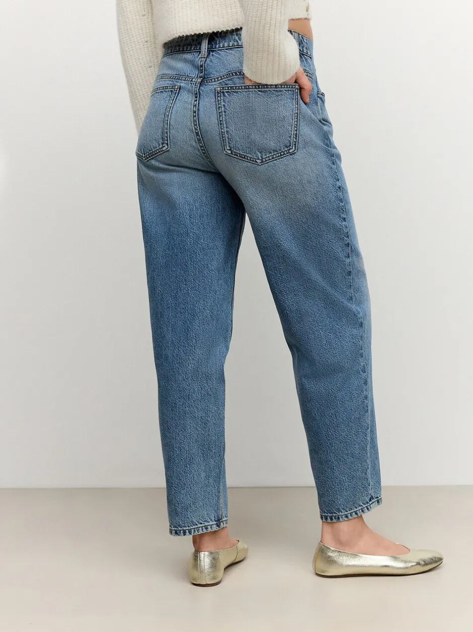 Jeans|Moederschap|Next Normaal blauw - Zwangerschapsbarrel denim 100% katoenen jeans
